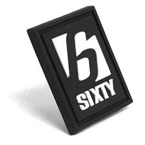 sixty b&w pvc label