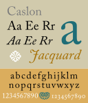 Caslon Serif Font Sample