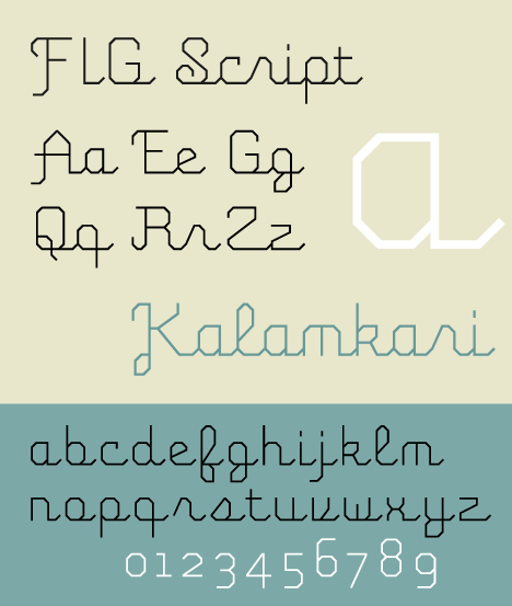 FLG Script Font Sample