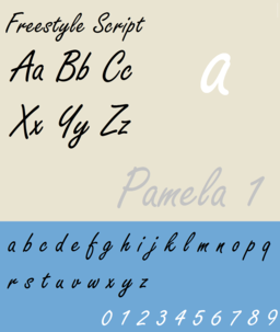 Freestyle Script Font Sample