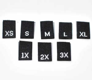 Center Fold Size Label Sample