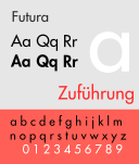 Futura. Fonts for clothing brands 