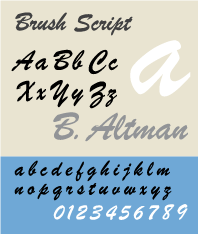 Brush script font