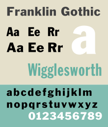 Franklin gothic. Best fonts font labels