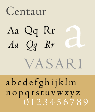Centaur Serif Font Sample 