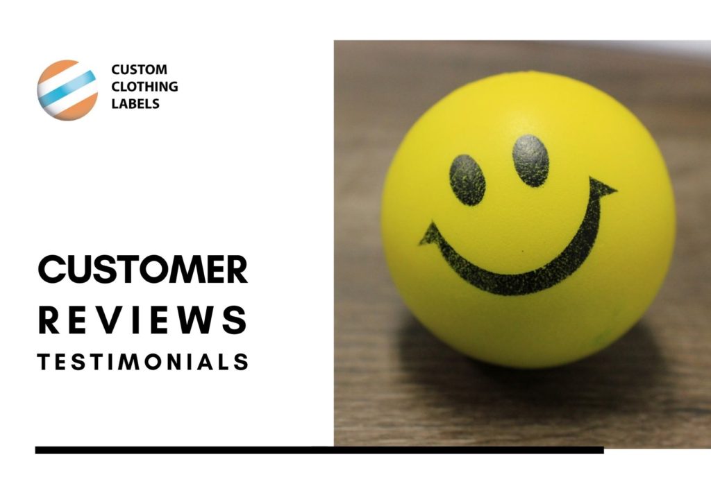 custom labels customer reviews testimonials