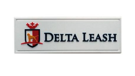 delta leash pvc label